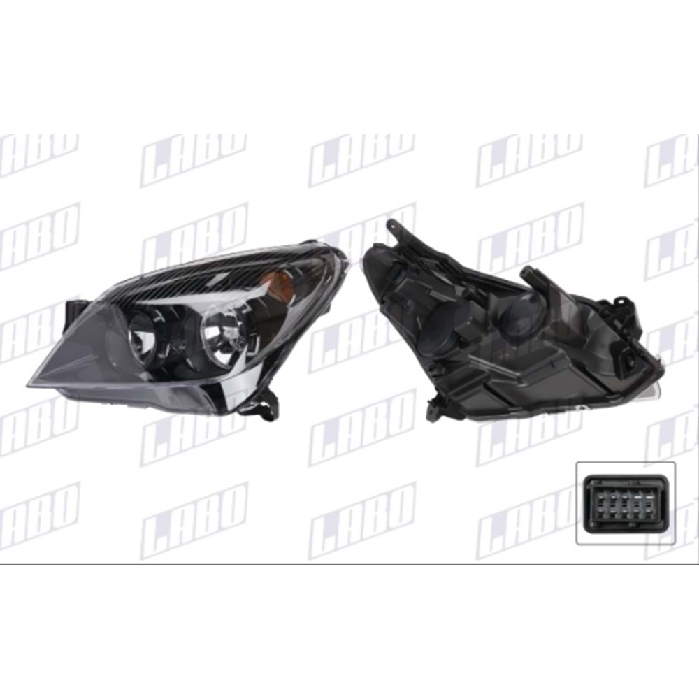 Far Sol Siyah Motorlu( Füme ) Sari Sinyal Opel Astra H 2007-2010