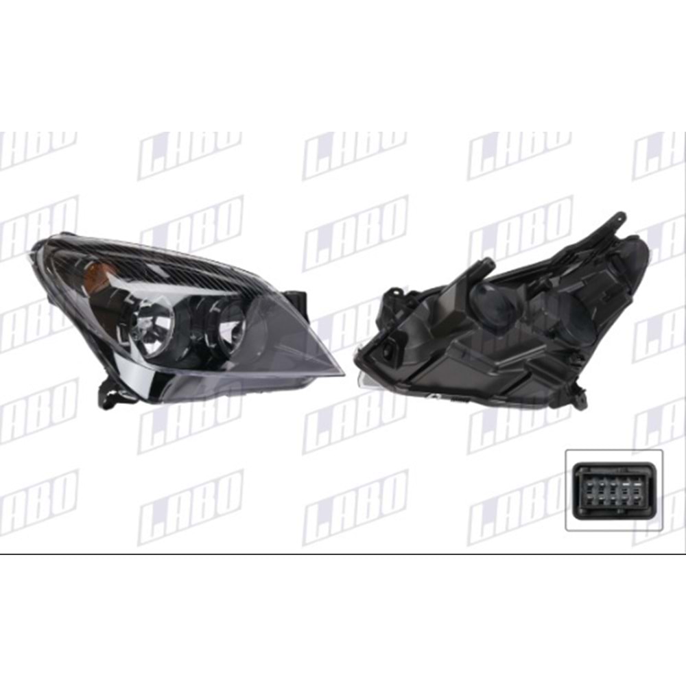 Far Sağ Siyah Motorlu( Füme ) Sari Sinyal Opel Astra H 2007-2010