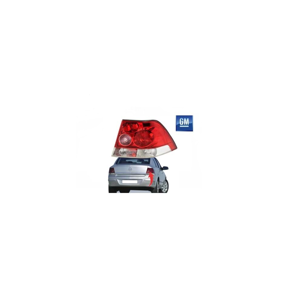93345893|Opel Astra H Sedan Arka Stop Lambası Sol Orijinal