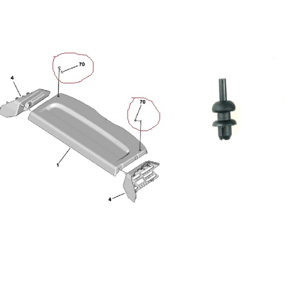 Bagaj Pandizot İp Klipsi Corsa F Orjinal 7903077159