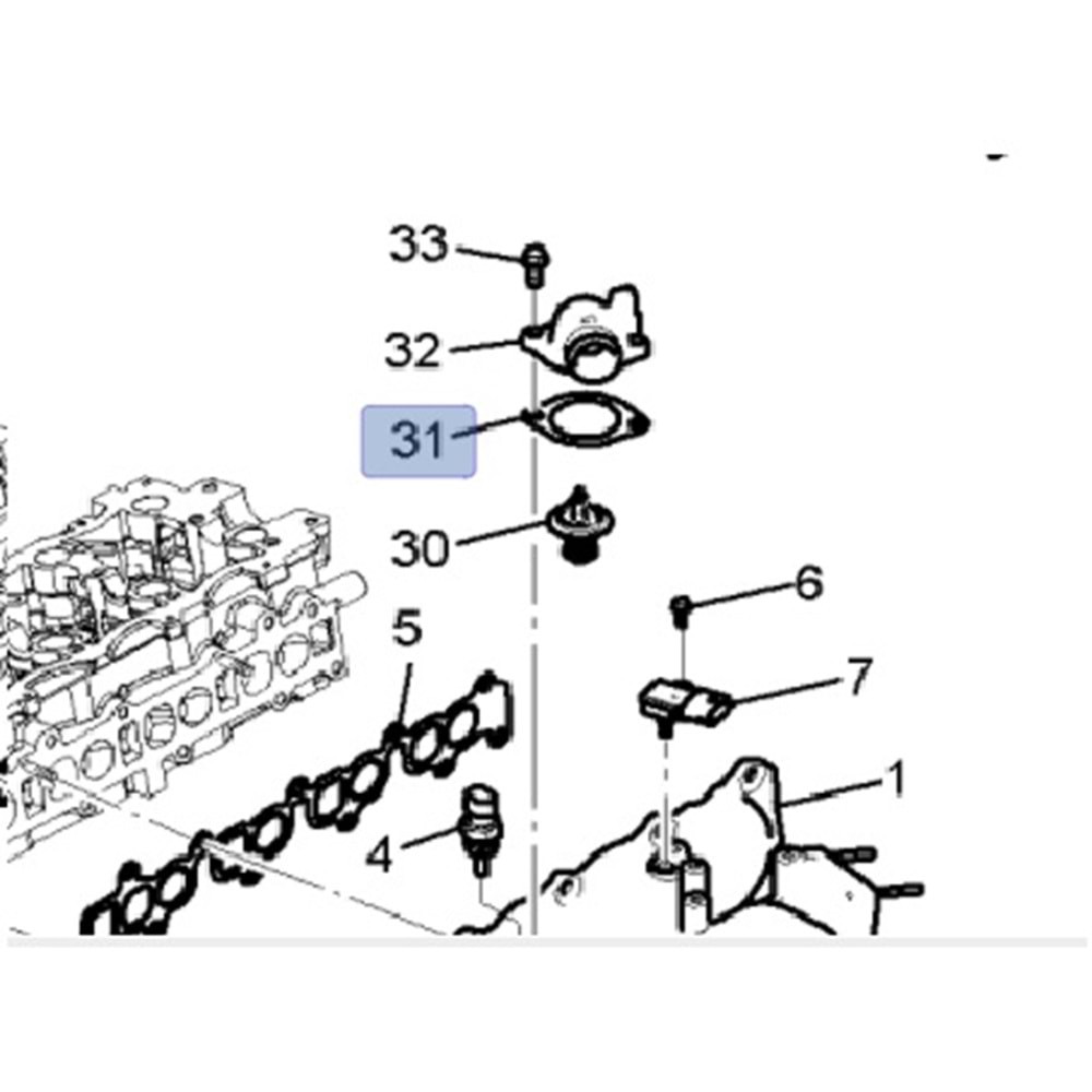 Termostat Contasi Captiva C100 Antara 96440411 4805180