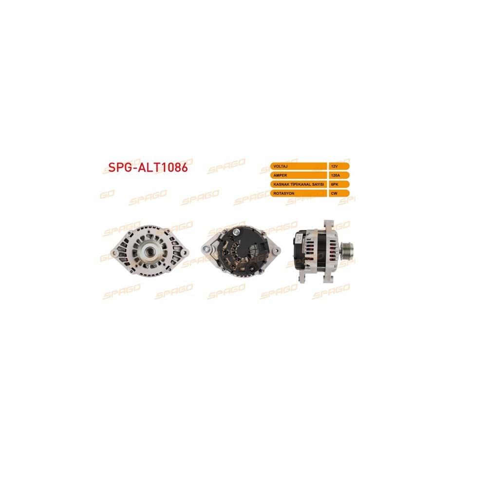 96866018 | Chevrolet Captiva C100 2.0 Dizel 120 Amper Alternatör Şarj Dinamosu 2007-2011