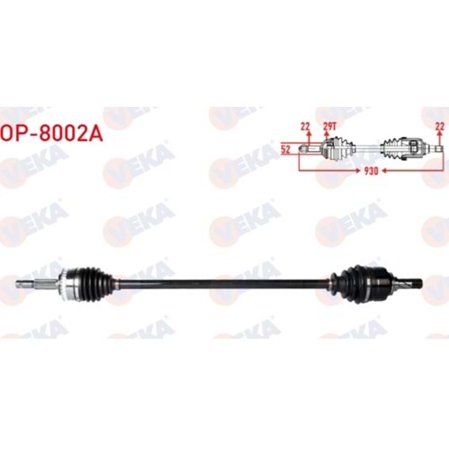 Aks Sağ Absli Corsa C Combo C Z13dth Z12xep Z14xep 374468